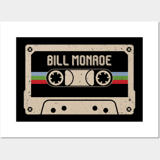 Bill Monroe Vintage Cassette Tape Posters and Art